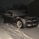 Illustration for article titled Obligatory Snowy Car Picture. Also Vintage Snowboard
